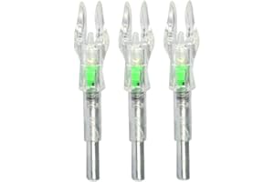 SHARROW 6/12 PCS LED camme freccia cocca leggera per albero freccia con diametro interno 4,2 mm, arco composto da balestra sport all'aria aperta allenamento con l'arco accessori freccia (viola, 6 PCS)