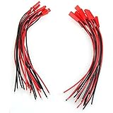 SODIAL(R) 10 pares 150mm JST conector Cable Enchufe macho hembra por RC helicoptero