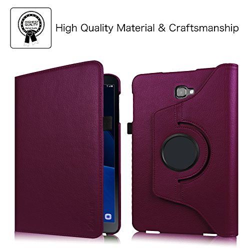 Fintie Samsung Galaxy Tab A 10.1 Hülle – 360° Drehbarer Stand Smart Cover Case Schutzhülle Tasche Etui mit Ständerfunktion Auto Schlaf / Wach Funktion für Samsung Galaxy Tab A 10,1 Zoll T580N / T585N Tablet (2016 Version), Lila - 3