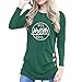 Produktbild Resplend_langarmshirt, Frauen Freizeit Sweatshirt Oberteile Rundhals Lange Ärmel Applikationen Pullover T-Shirt Bluse Tops