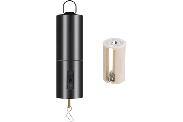 Ainiv Wind Spinner Moteur, Moteur Rotatif 30RPM pour Wind Spinner, Moteur Rotatif à Piles Suspendu avec Convertisseurs de Batterie et Crochet Pivotant pour Jardin Décoration d'intérieur