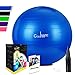 Produktbild Anti-Burst Gymnastikball Sitzball Fitnessball 55cm inklusive Pumpe, 300kg Maximalbelastbarkeit Pezziball Swissball Yogaball , Dunkelblau