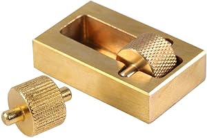 HZTYYIER Herramienta de procesamiento de pintura de artesanía de cuero, rodillo de borde de latón para acabado suave en manualidades de bricolaje