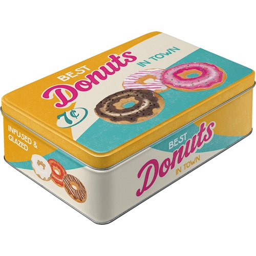 Nostalgic-Art 30730 USA Donuts, Vorratsdose Flach