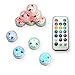 Produktbild SkaizeTM 10x Mini LED Farbwechsel Teelichter mit Fernbedienung für Teich, Pool, Unterwasser Licht, Badewanne,Tisch,Wohnzimmer Deko (Wasserdicht, Batterien Inklusive)