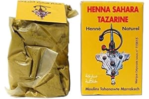 NOURBEAUTE henne mains henne cheveux : henne naturel henne sahara tazarine henna main(une paire de gant offert)