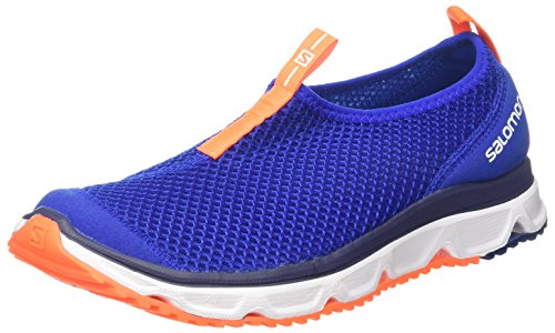 Salomon RX Moc 3.0, Zapatillas de Senderismo para Hombre, Azul (Surf The Web/White / Shocking Orange 000), 46 EU