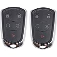 Keyboard Cover,5 Buttons Replacement Key Fob Case Cover Fit for 2015-2019 Cadillac Escalade, CTS, SRX, XT4,XT5, ATS, STS, and XD6 CT6 XT5 Keyless Entry Remote Key Fob Acceccories (1)