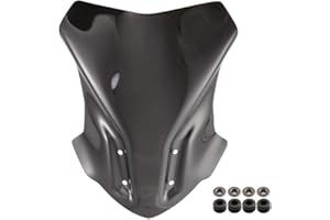 EVOMOSA Motorrad Windschutzscheibe Windschutzscheibe Winddichter Schutz Für G310GS G310 GS 2017 2018 17'-18 'Doppelblasenschutz (Schwarz)