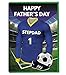 Produktbild Vater 's Day Karte Fußball gestaltet für A Dad Stepdad oder Grandad – Wimbeldon Farben Stepdad