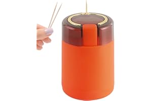 Dubbulon Scatola Automatica per stuzzicadenti,Scatola Porta stuzzicadenti Portatile Trasparente con 3 Colori | Simpatico Secchiello per stuzzicadenti Automatico per tavolino da Salotto di casa