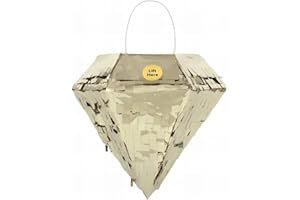 Mini Gold Foil Diamond Pinata Favor Decoration - Shimmering & Unique Design- Perfect for Parties, Events, & Creative Gifts - 1 Pc
