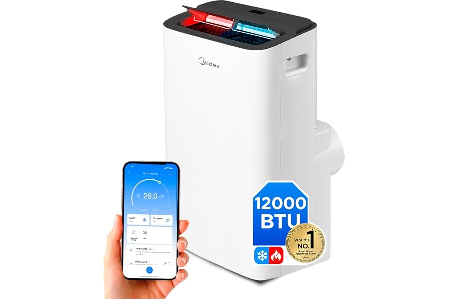 Midea Pingüino portátil frío y calor, 3.000 frigorías