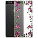 Produktbild Saxonia Schutzhülle Huawei P8 Lite (ALE-L21) Hülle Silikon Case Schutzhülle Ultra Slim Back Cover mit Motiv Lila Blumen Transparent