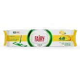 Fairy &Ccedil;ok Ama&ccedil;lı Mop Uyumlu Yer Temizlik Havlusu 50 Yaprak | Limon Yağlı | Beyaz Sirke Karbonat | 48 Saat Temizlik Etkili | İ
