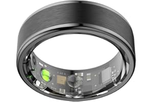 Fiorky Smart Ring Monitoraggio della Salute Misuratore di Pressione Sanguigna Ossigeno nel Sangue Compatibile con Bluetooth 5.0 Anelli Tracker Monitoraggio del Sonno Tracker di Impermeabile