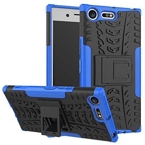 Sony Xperia XZ Premium Funda Mama Mouth Heavy Duty silicona h  brida con soporte C  scara de Cubierta Protectora de Doble Capa Funda Caso para Sony Xperia XZ Premium Smartphone Azul
