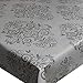 Produktbild DecoHomeTextil d-c-fix Gewebe Wachstuch Wachstischdecke Tischdecke Unverwüstlich Classic Ornament Grau Breite & Länge wählbar 110 x 110 cm Eckig abwaschbar Gartentischdecke Lebensmittelecht
