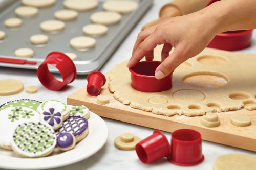 Cake Boss Fondant- / Keks-Ausstechformen, Nylon, Kreise, 9 Stück - 3