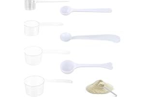 LDBKLGHJ 7 Piezas Conjunto de Cucharas Medidoras : Cuchara Medidora en Gramos, Cuchara Medidora para Proteínas, Cucharas Medidoras, Measuring Cups, Medidores de Cocina - Vaso Medidor para la Cocina