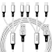 Produktbild SDBAUX 3 in 1 USB Ladekabel 2Stück/1.2m,Multiple USB Kabel mit Acht Pin Typ C Micro USB Port Kompatibel mit Samsung Galaxy Google Pixel LG iPad iPod Nexus Handys Universal-Einsatz (Nur Aufladen)
