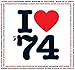 Produktbild 1974 Geburtstag Geschenken - 1974 I Heart CD-und Grußkarten
