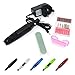 Mini Penshape Machine Electric File with Bits,Betterhill Variable Speed Rotary Detail Carver Machine Electric Manicure Pedicure Tool Pen-Shape Nail Art File Drill + 6 Bits 220V UK Plug Black