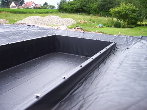 Teichwerk PVC Teichfolie schwarz 0,5mm - Abschnitt 2m breite Rolle