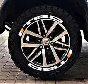 Tyre Tattoo 3D Premium & Unique Rubber Tyre Stickers Kit (4 Tyres)_Toyota TRD