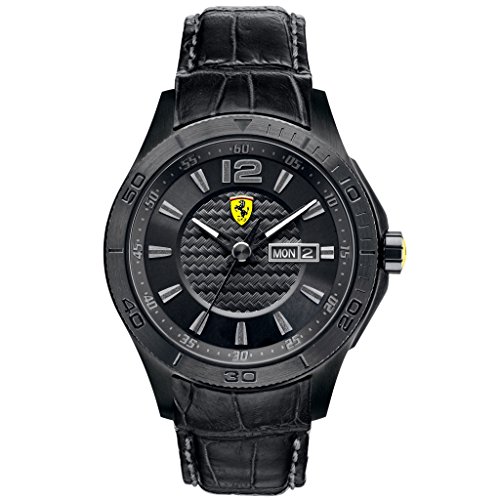 Ferrari Herren-Armbanduhr XL Analog Quarz Leder 830093 Ferrari Herren-Armbanduhr XL Analog Quarz Leder 830093