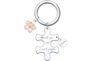 KJKJKJ Regalo Amica,Regalo Migliore Amica,Natale Regalo Portachiavi Amicizia,Idee Regalo Amica,Regalo Sorella Amica Collega Donna Colleghe Natale Regalo,Regali Da Fare Alla Sorella