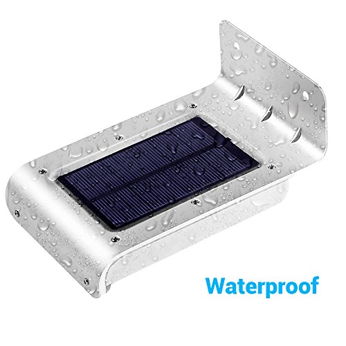 LE Solarleuchten Mit Bewegungsmelder set Wasserdicht 6000K Kaltweiß Kabellose Wandleuchten Aussenleuchten für Tür Flur Wege Terrassen Garten Fahrtweg Solarbetriebenes Nachlicht (4 er) - 6