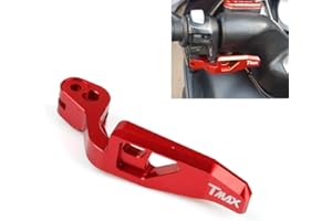 HEIGOAL Leva del freno di stazionamento T-MAX 530 per TMAX 500 2008-2011 TMAX 530 XP500 XP530 leva del freno a mano in alluminio per moto (rosso)