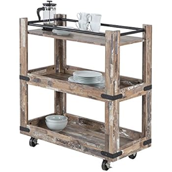 Livitat® Küchenwagen Servierwagen Teewagen Industrial Loft Metall