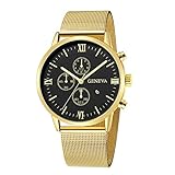 Herren Uhr Anastasia. Herrenuhren Herren BeiläUfig GeschäFt Runde Edelstahl Sport Analoge Quarzuhr Herren Armbanduhr Herrenuhr Angebot,Mann Beobachtet,Bralette Uhr Geschenk,Uhr Herren Schwarz
