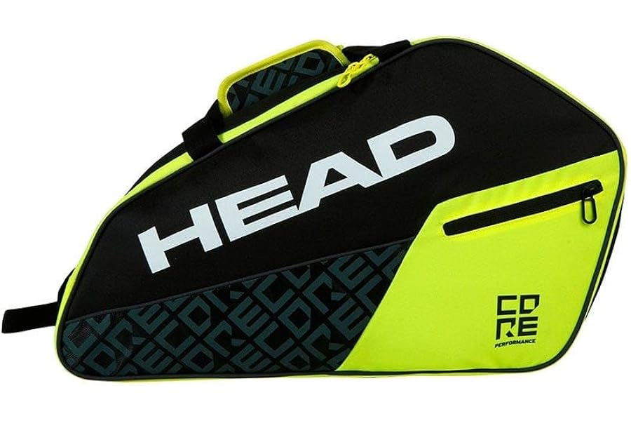 HEAD PADEL RACKET BAG CORE PADEL COMBI BLACK YELLOW