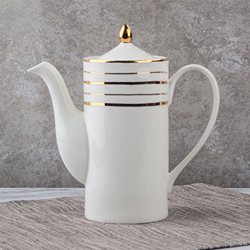 détail CHENGYI Cafeti¨¨re en c¨¦ramique simple Bouteille d'eau m¨¦nag¨¨re Bouilloire en laiton Th¨¦i¨¨re europ¨¦enne 650ml