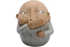 WUURAA Boy Holding Nose Statues For Home Toilet Bathroom Decor Funny Resin Sculpture Ornament Desktop Decorative Figurine 6.3” Boy Holding Nose Sculpture Bathroom