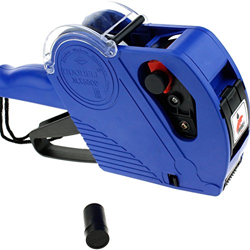 Preisvergleich Produktbild Blau 8 DIGIT Preisauszeichner Preispistole inkl. SPARE TINTE PREIS LABELLER