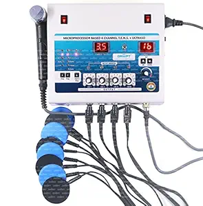 DR PT Physiotherapy Machine Electrotherapy Combo for All Pain Relief Device 4 Channel Tens with Ultrasonic Ultrasound Physiotherapy Equipment