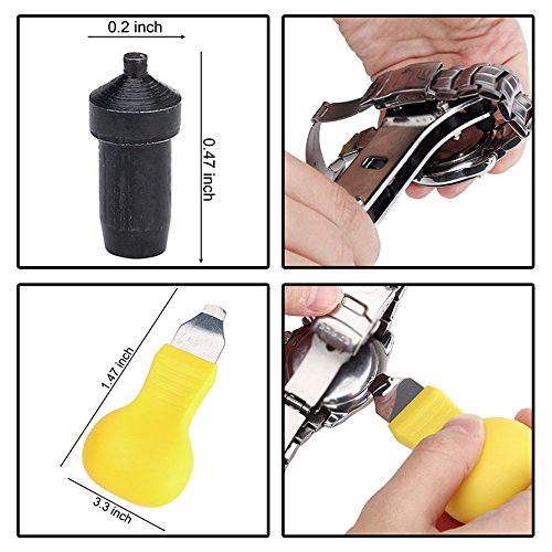 CHEEFULL Uhrenwerkzeug Set Uhr-Reparatur-Werkzeug-Satz 144PCS Bewegliche Uhrmacher-Uhr-Reparatur-Werkzeuge,Beste Qualitätsfrühlings-Stange,Stift,Bügel,Verbindungs-Abbau-Werkzeug,Tragen Fall - 3