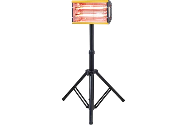 DATOUBOSS 2000W Lampe de Séchage de Peinture Infrarouge Lampe de Durcissement de Peinture Infrarouge Portable Lampe Infrarouge Carrosserie Peinture avec Support (220V EU)