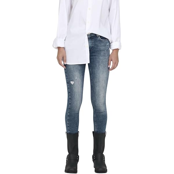 ONLBLUSH MID WAIST - Jeans Skinny Fit - medium blue denim ONLBLUSH MID WAIST - Jeans Skinny Fit - medium blue denim