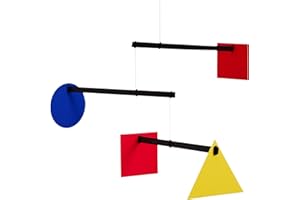 Flensted Mobiles Bauhaus Hanging Mobile - 26 Inches - High Quality Beech Wood