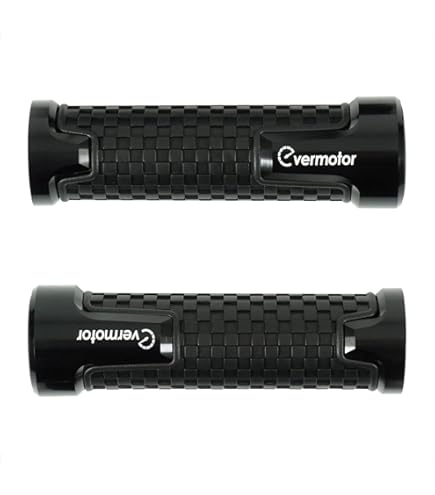 1 Zoll Motorrad Griffe Motorrad-Lenkergriffe 120 Mm – Passend Für Honda, Suzuki, Yamaha, Kawasaki, Schwarz, Bequem Lenkergummi 120mm Schwarz Für Honda Yamaha Suzuki Kawasaki