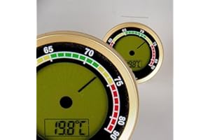 Lifestyle-Ambiente Caliber 4R Präzisions-Hygrometer +/-1% RF Gold