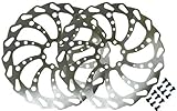 Clarks 203mm Wavey Bicycle Cycling Bike Disc Brake Rotor Size: 203mm PACK OF 2