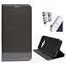 DMG Samsung Galaxy J7 J700 Flip Cover, DMG PRaiders Premium Magnetic Wallet Stand Cover Case for Samsung Galaxy J7 J700 (Black) + 3.5mm Jewel Dust Jack RS.349.00