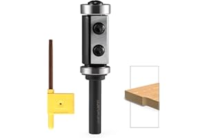 Trvoxviq Piastre reversibili, fresa a filo 8 mm, fresa a filo con 2 superfici di taglio, metallo duro sostituibile, D = 19 mm, NL = 30 mm, cuscinetto superiore inferiore a filo, per la lavorazione dei