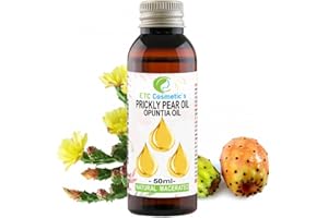 ETC COSMETIC`S Huile de figue de barbarie (huile d'Opuntia) - 50 ml - Anti-âge, réparatrice, nourrissante, hydratante, 100% naturelle